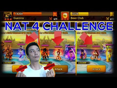 [TOP RANK] NAT 4 Siege Battle Challenge VS Guccira And Beer Club