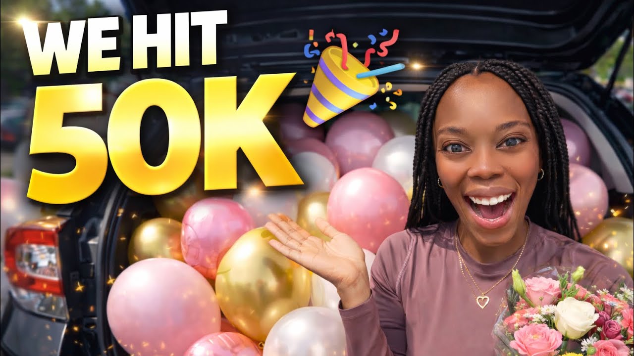50K SUBSCRIBERS?! 😭🎉 I Had to Go Get Balloons & Flowers for This! 💐 | Celebration Vlog