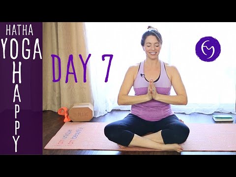 15 Minute Hatha Yoga Happiness: Have some FUN Day 7 | Fightmaster Yoga Videos thumbnail