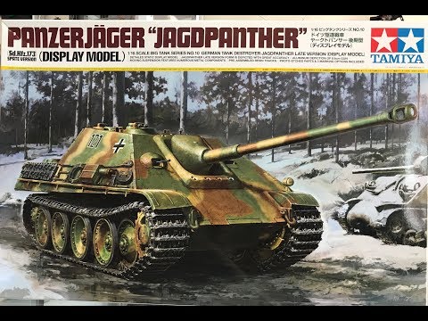 part 0ne Building the New Tamiya 1/16 scale Panzerjager Jagdpanther Display model