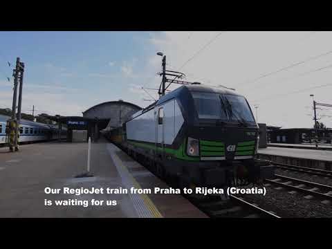International Regiojet night train from Prague to Rijeka. [Pociąg nocny Regiojet z Pragi do Rijeki]