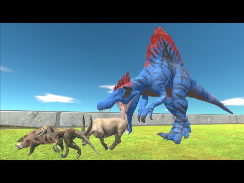 Escape from SPINOSAURUS JWTG - Animal Revolt Battle Simulator