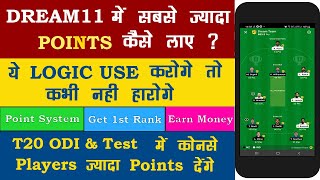 Dream11 में Maximum Points कैसे लाए ? How to make Winning Team? Dream11 Se Paise Kaise Kamaye?