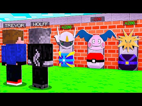 NÃO ESCOLHA A PORTA ERRADA DE LUCKY PIXELMON POKÉMON INICIAL vs LENDÁRIO NO MINECRAFT!