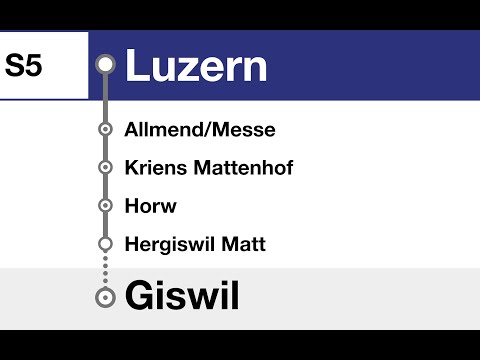 Zentralbahn Ansagen • S5 • Luzern – Hergiswil – Alpnachstad – Sarnen – Giswil (2025)