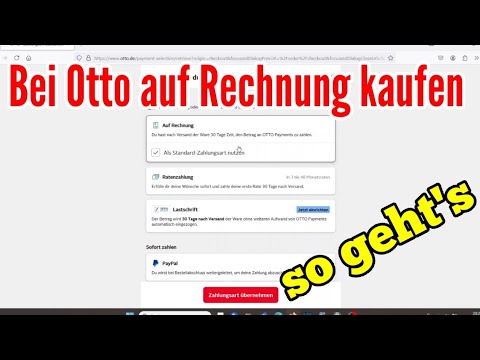 Order Otto on account - Instructions for buying on account at OTTO Versand