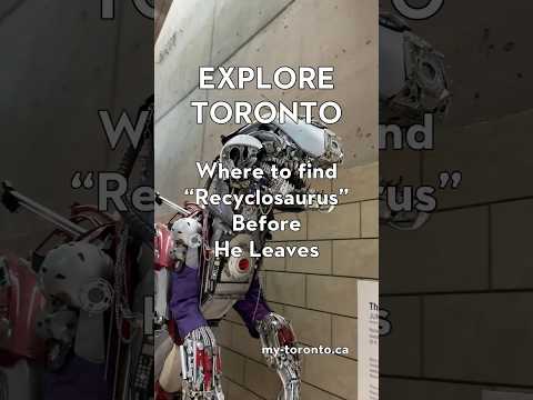 Raptors' 15ft Recyclosaurus Invades Toronto. Explore Toronto.