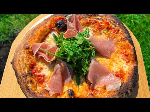 Prosciutto and Arugula Wood Fire Pizza