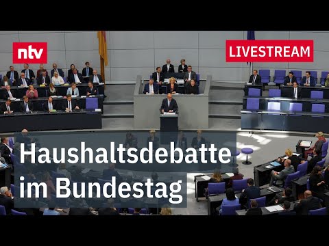 LIVE: Generaldebatte um den Bundeshaushalt – Parteien im Schlagabtausch