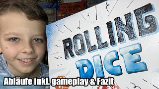 Rolling Dice (ABACUSSPIELE) - Familienspiel mit vielen Würfel und einer XXL Schachtel - ab 8 Jahren