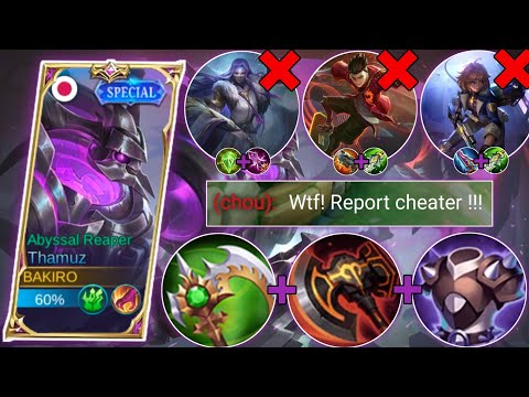NEW META HYPER THAMUZ 100% IMMORTAL INSANE LIFESTEAL | TOP GLOBAL BUILD 2023 - MLBB