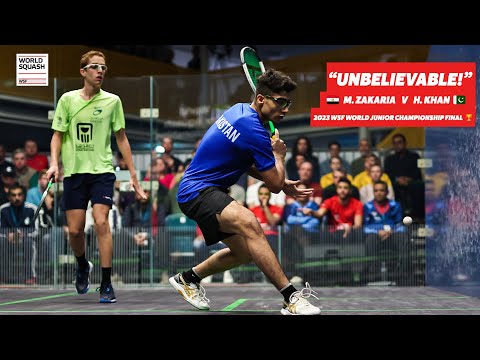"Unbelievable!?" Mohamed Zakaria v Hamza Khan - 2023 WSF World Junior Squash Championship Final
