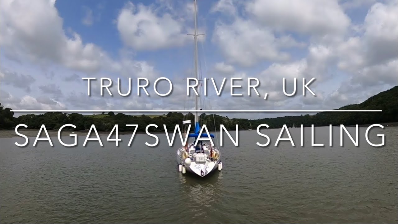 Catching up with friends in Falmouth | Saga47swan Sailing, River Truro #sailinguk