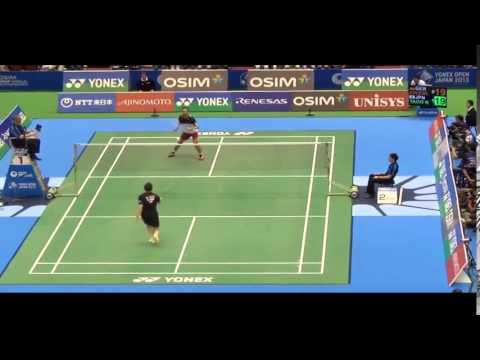 Kenichi Tago stunned by Marc Zwiebler's super defense!