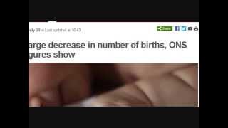 LOWEST BIRTH RATE IN 40 YEARS IN ENGLAND AND WALES.WHY?
