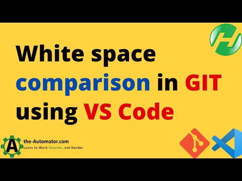 white space comparison in GIT using VS Code