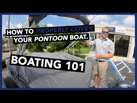 How to put a boat cover on a Godfrey Pontoon boat. Boathouseh2o.com