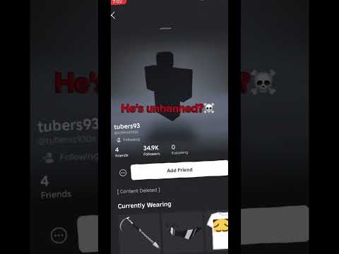 IS HE BACK?! #roblox #tubers93#hacker