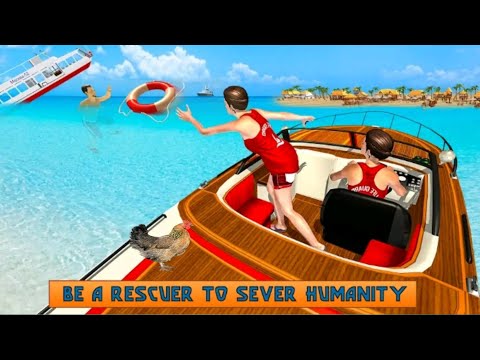 American Boat Coast Lifeguard Rescue Simulator | Emergency Boat Drive | Android Gameplay