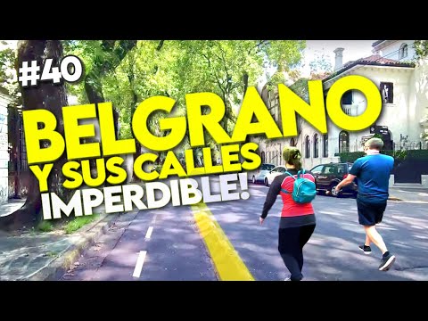 🔴  4k BELGRANO, Buenos Aires WALKING - sus calles, torres y arboledas, Buenos Aires ARGENTINA travel