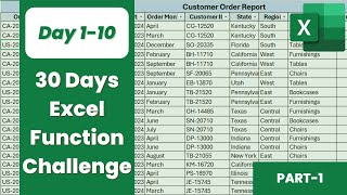 Download the video "Part-1 : 30 Days Excel Challenge: Days 1–10 Recap | Powerful Excel Functions You Need to Know"