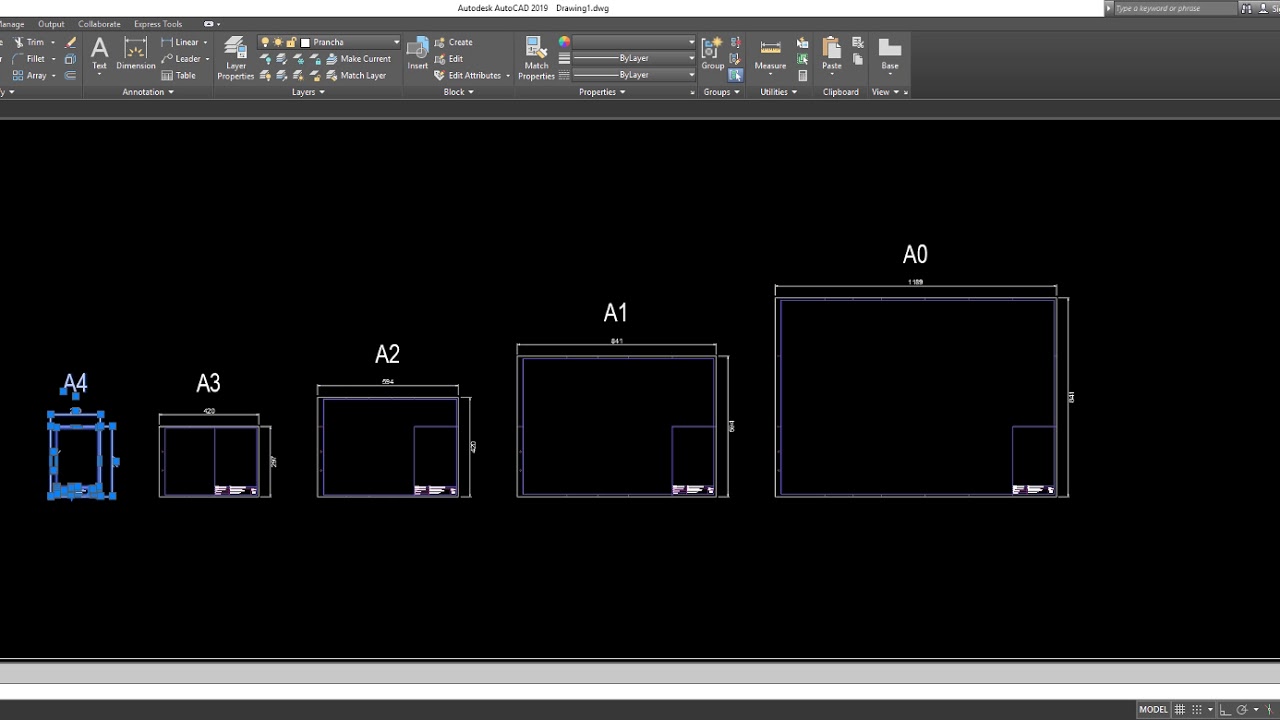 Como configurar folhas ABNT no layout do AutoCAD