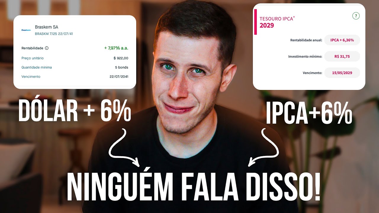 IPCA +6% ou DÓLAR +6% | Ninguém está mostrando isso!
