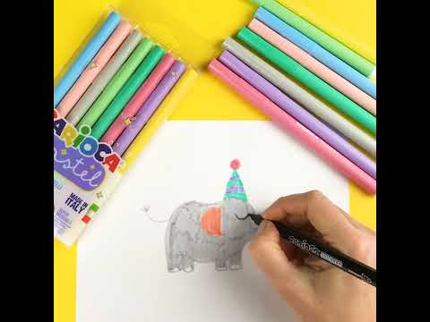 Flomasteriai CARIOCA PASTEL, 8 vnt. video