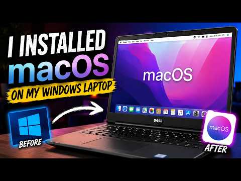 I installed macOS on my Windows laptop