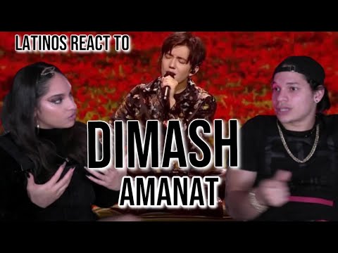 Latinos react to Dimash - AMANAT live | REACTION 👀👏🤩