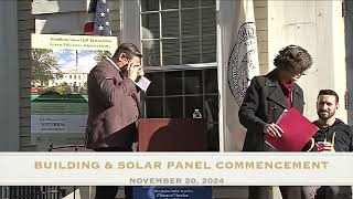 Hamilton Building & Solar Panel Commencement 11.20.24