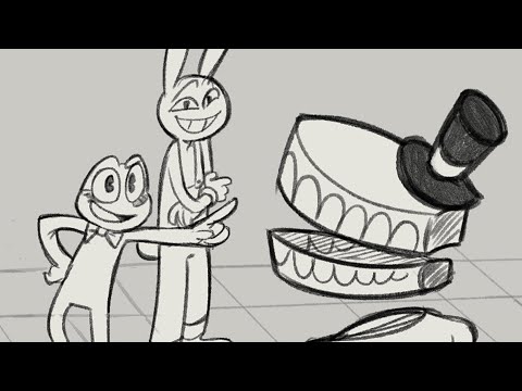 Jax and Ribbit Troll Caine (Digital Circus Comic Dub)