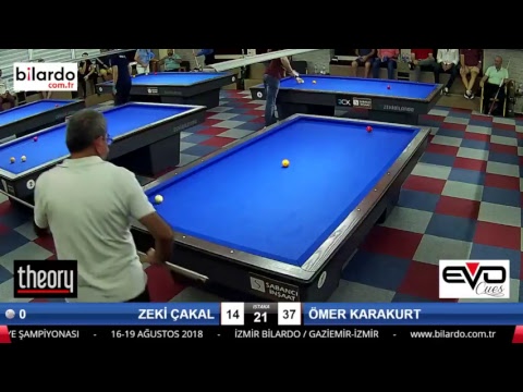 ZEKİ ÇAKAL & ÖMER KARAKURT Bilardo Maçı - İZMİR BİLARDO 3 BANT TÜRKİYE ŞAMPİYONASI-3. Tur