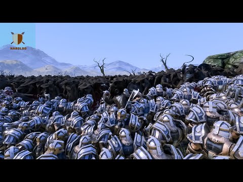 20.000 Dwarf vs 20.000 Scarecrows- Ultimate Epic Battle Simulator 2- UEBS 2