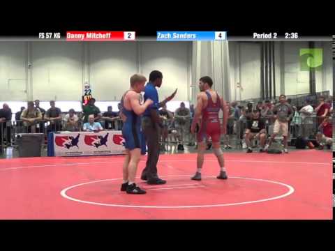 Mens FS FS 57 KG - Danny Mitcheff vs. Zach Sanders