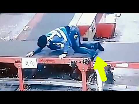 😱CONVEYOR BELT ACCIDENT
