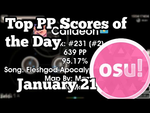[osu!] Top Ranked PP Plays of January 22 |  Calideon, Andrej, Saymel, kazamabc, SunFesta,