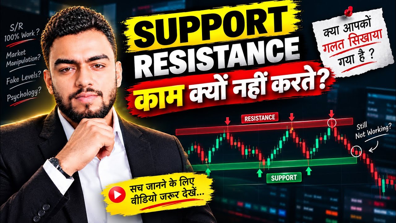 Support Resistance काम क्यों नहीं करते? | Support and Resistance Trading Strategy in Hindi 