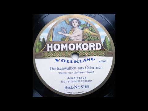 Jenö Fesca Künstler-Orchester - Dorfschwalben aus Österreich