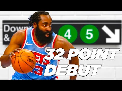 James Harden Brooklyn Nets 32 Point Debut