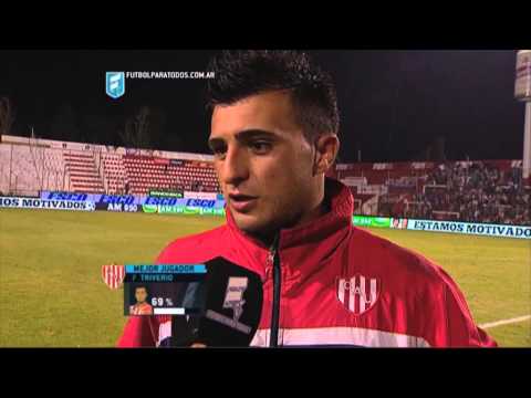 Triverio: "Felicito al equipo". Unión 5 - Crucero 2. Fecha 12. Primera División 2015. FPT.