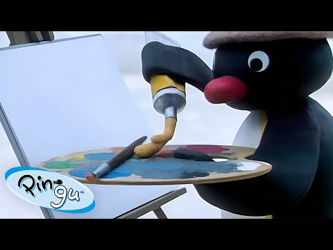 Pingu Becomes a Painter 🐧 | Pingu - Official Channel | Cartoons For Kids