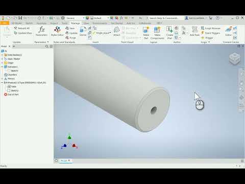 Autodesk Inventor - iFeatures - voorbeeld centergat