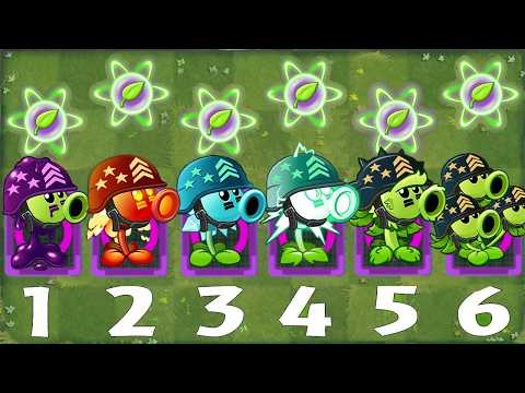 Pvz 2 Challenge - All Pea & Free Plants Level 1 vs Gargantuar Zombie - Who Will Win?