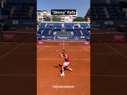 Rafa Nadal's looks thinner (Practice in Barcelona) #tennis