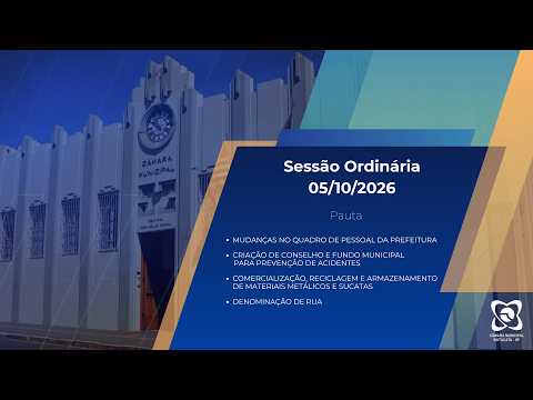 Capa de 34ª Sessão Ordinária da Câmara de Botucatu
