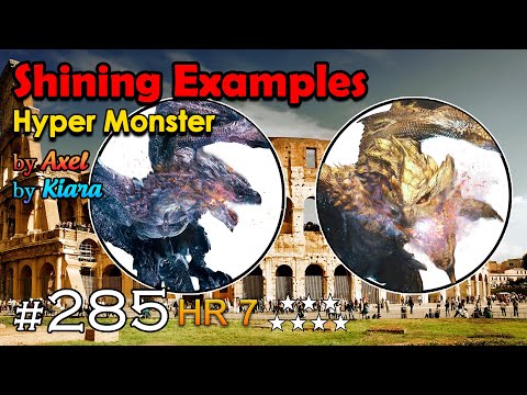 MHGU Chapter 285 HR 7 ★ SHINING EXAMPLES Hyper Silver Rathalos & Gold Rathian Hunt Mission Gameplay