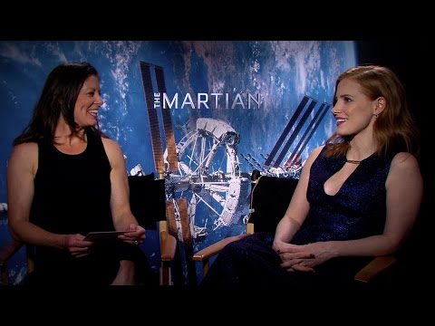 Astronaut Tracy Caldwell Dyson Interviews Jessica Chastain