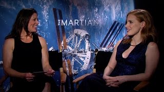 Astronaut Tracy Caldwell Dyson Interviews Jessica Chastain