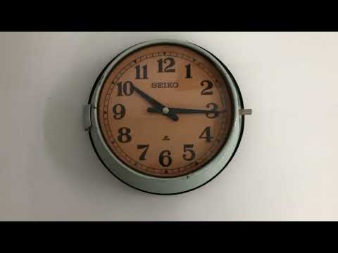 Antique Original Nautical Ship Maritime Vintage Seiko Slave Wall Hanging Clock #clock #nautical #nh